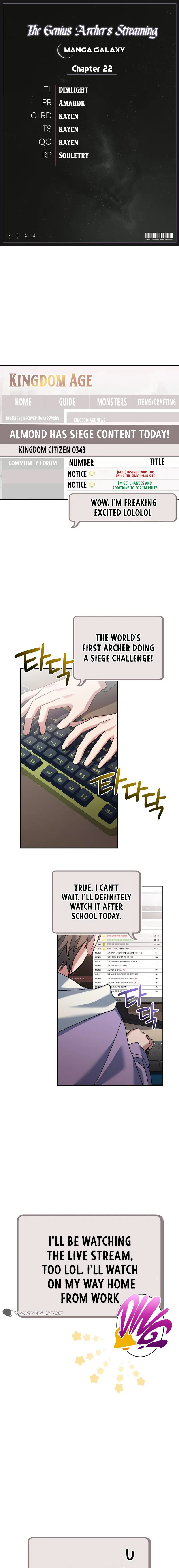 Genius Archer’s Streaming Chapter 22 - Page 1