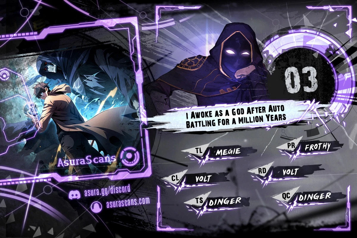 I Awoke as a God After Auto Battling For a Million Years Chapter 3 - Page 1