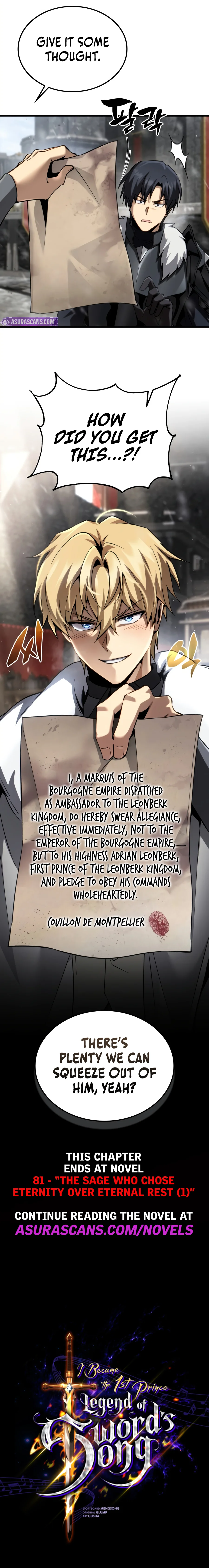I Became the First Prince: Legend of Sword's Song Chapter 56 - Page 21