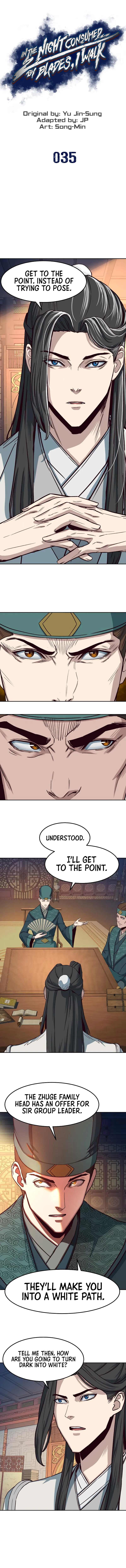 In the Night Consumed by Blades, I Walk Chapter 35 - Page 1