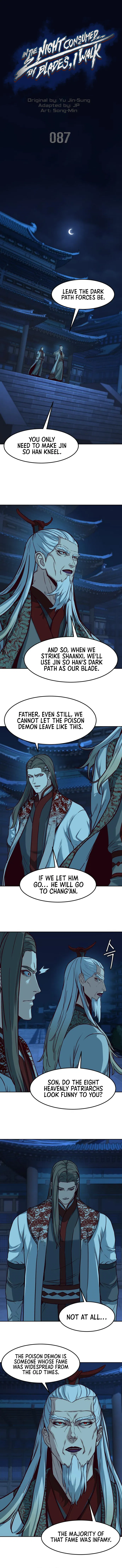 In the Night Consumed by Blades, I Walk Chapter 87 - Page 1