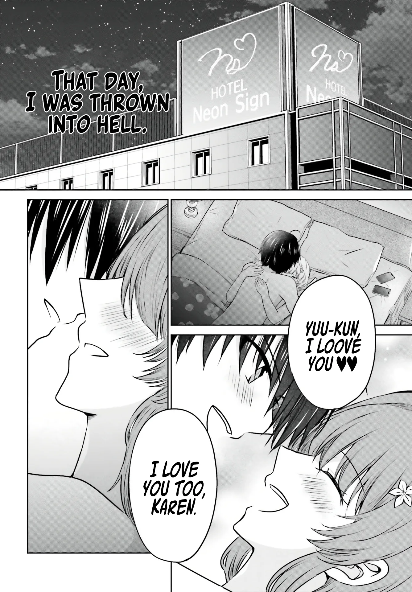My Girlfriend Cheated on Me With a Senior, so I'm Cheating on Her With His Girlfriend Chapter 1 - Page 1