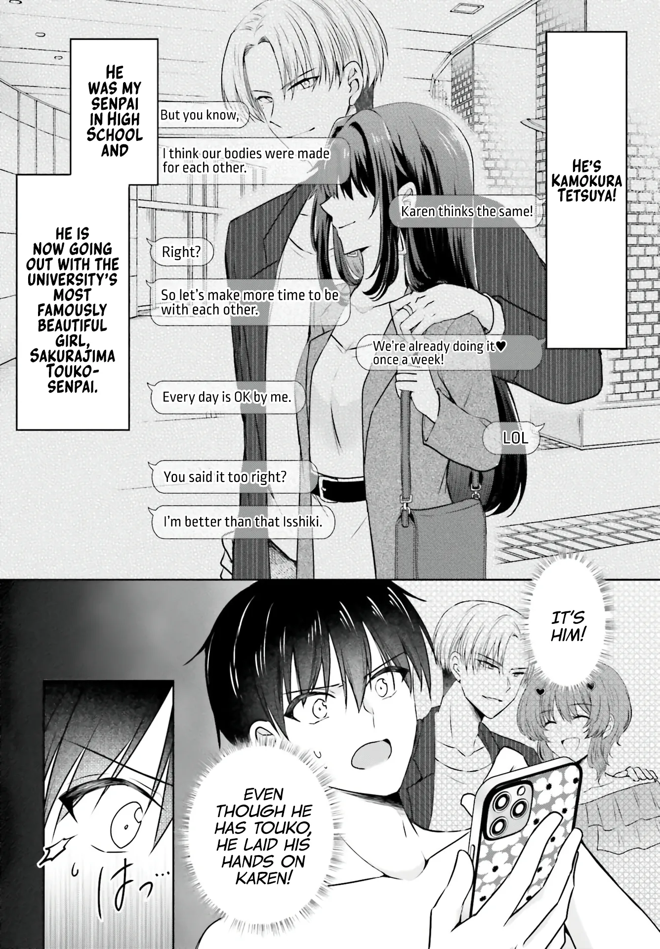 My Girlfriend Cheated on Me With a Senior, so I'm Cheating on Her With His Girlfriend Chapter 1 - Page 7