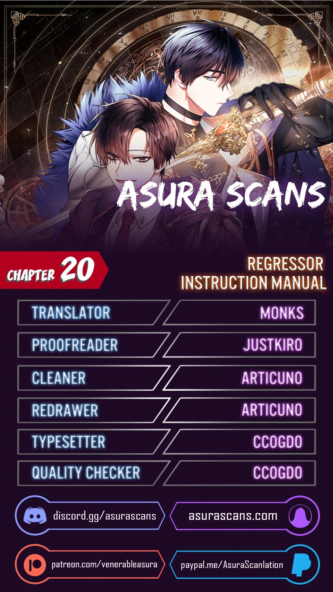 Regressor Instruction Manual Chapter 20 - Page 1