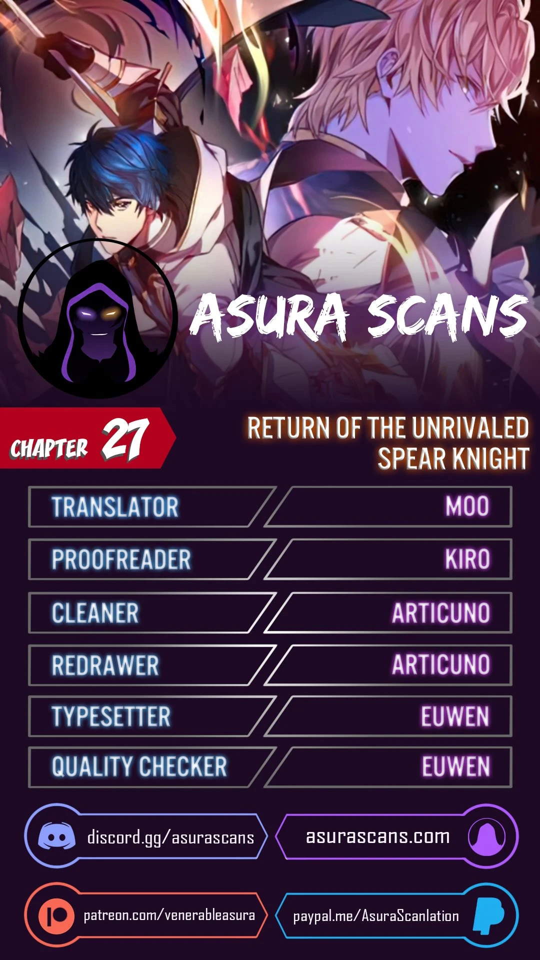 Return of The Unrivaled Spear Knight Chapter 27 - Page 1