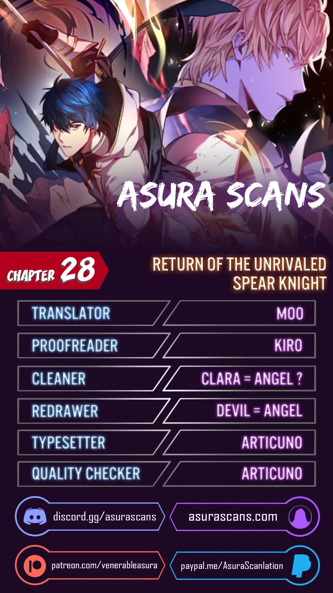 Return of The Unrivaled Spear Knight Chapter 28 - Page 1