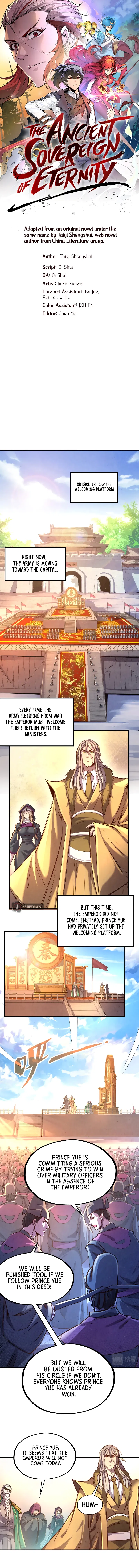 The Ancient Sovereign of Eternity Chapter 108 - Page 1