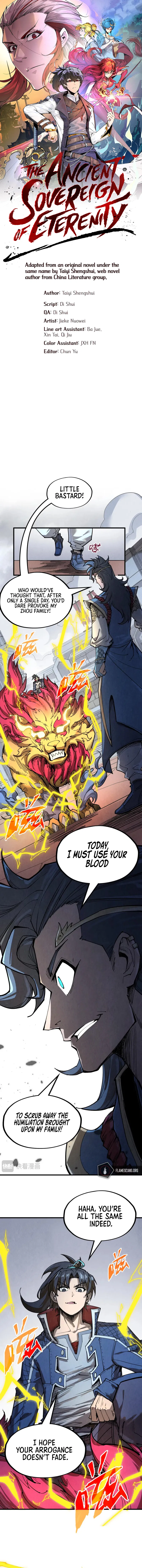 The Ancient Sovereign of Eternity Chapter 221 - Page 1