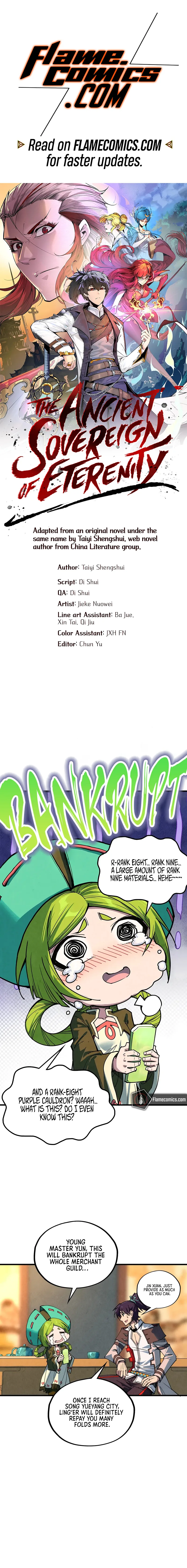 The Ancient Sovereign of Eternity Chapter 390 - Page 1