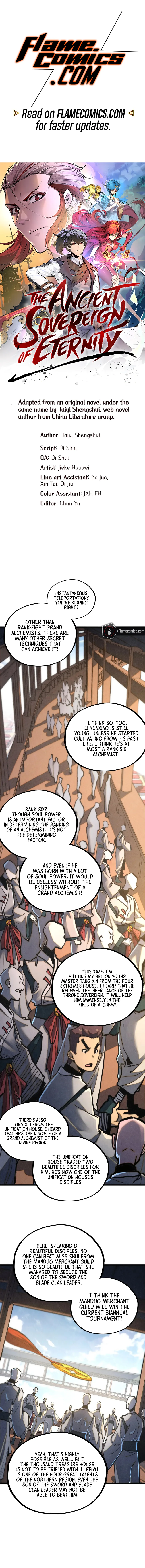 The Ancient Sovereign of Eternity Chapter 459 - Page 1