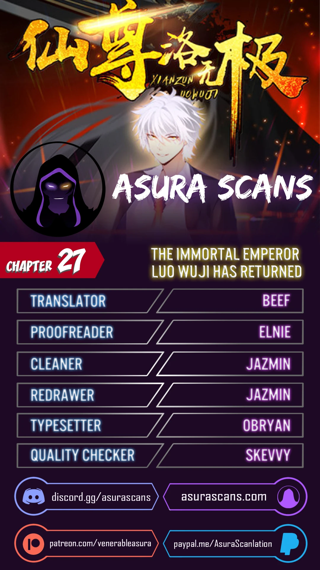 The Immortal Emperor Luo Wuji Has Returned Chapter 27 - Page 1