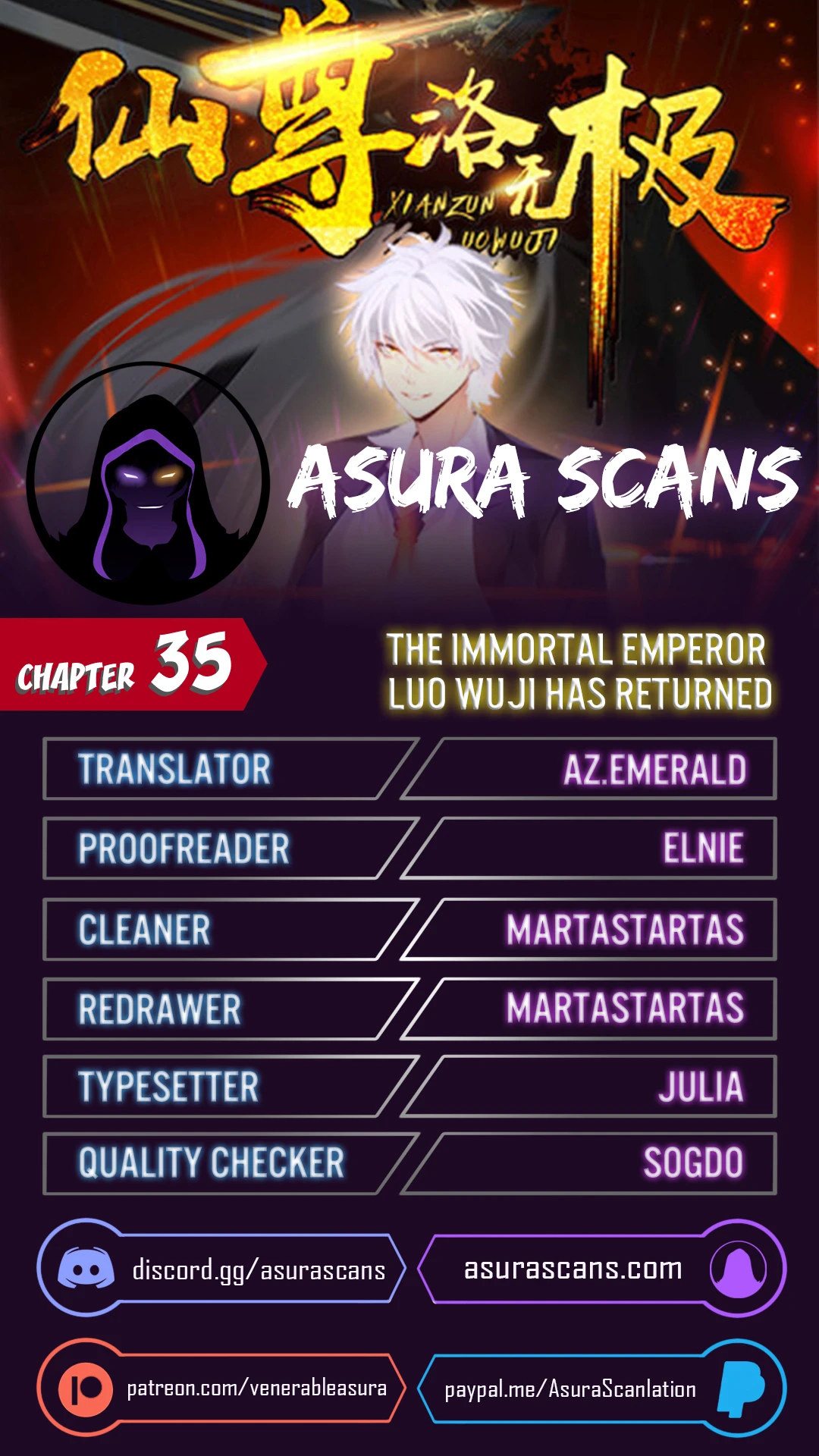 The Immortal Emperor Luo Wuji Has Returned Chapter 35 - Page 1