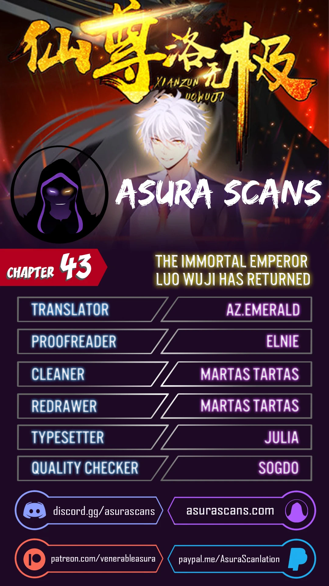 The Immortal Emperor Luo Wuji Has Returned Chapter 43 - Page 1