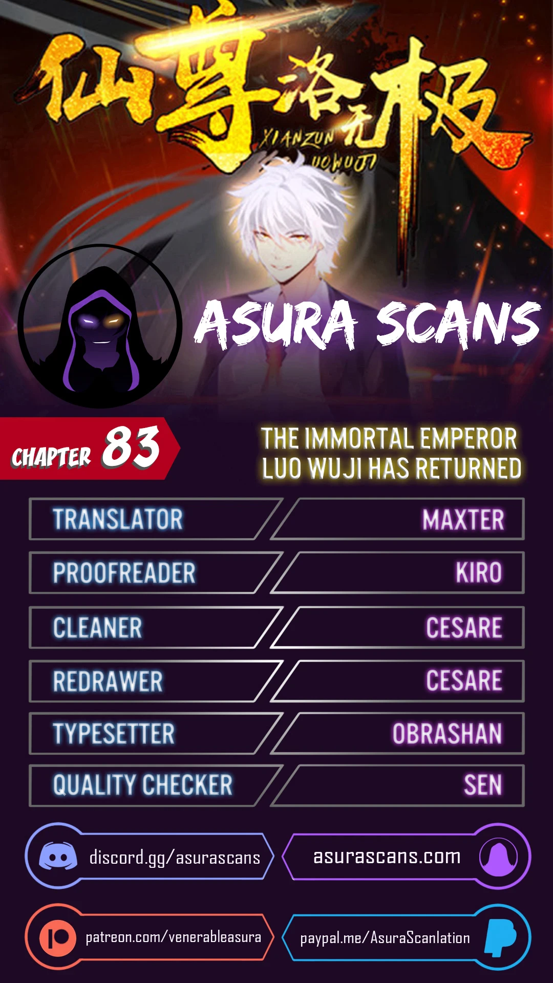 The Immortal Emperor Luo Wuji Has Returned Chapter 83 - Page 1