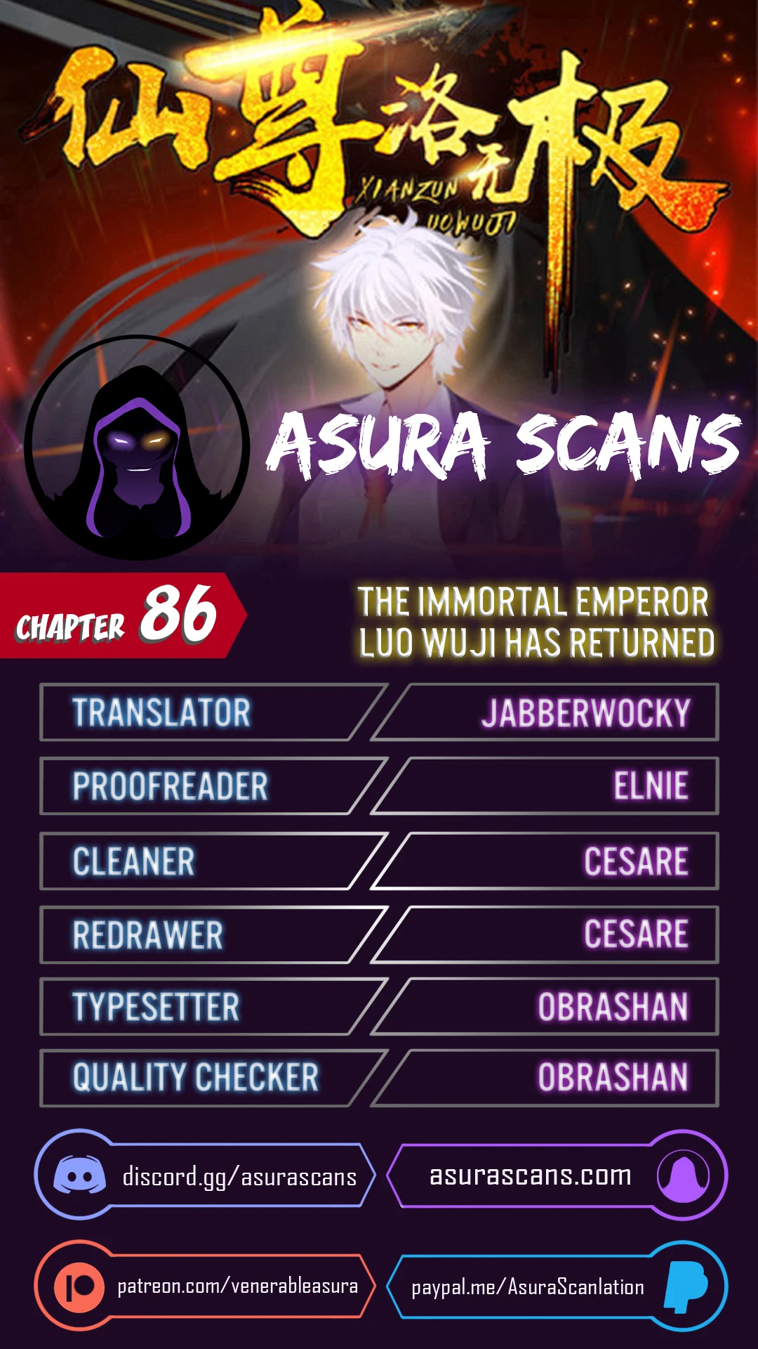 The Immortal Emperor Luo Wuji Has Returned Chapter 86 - Page 1