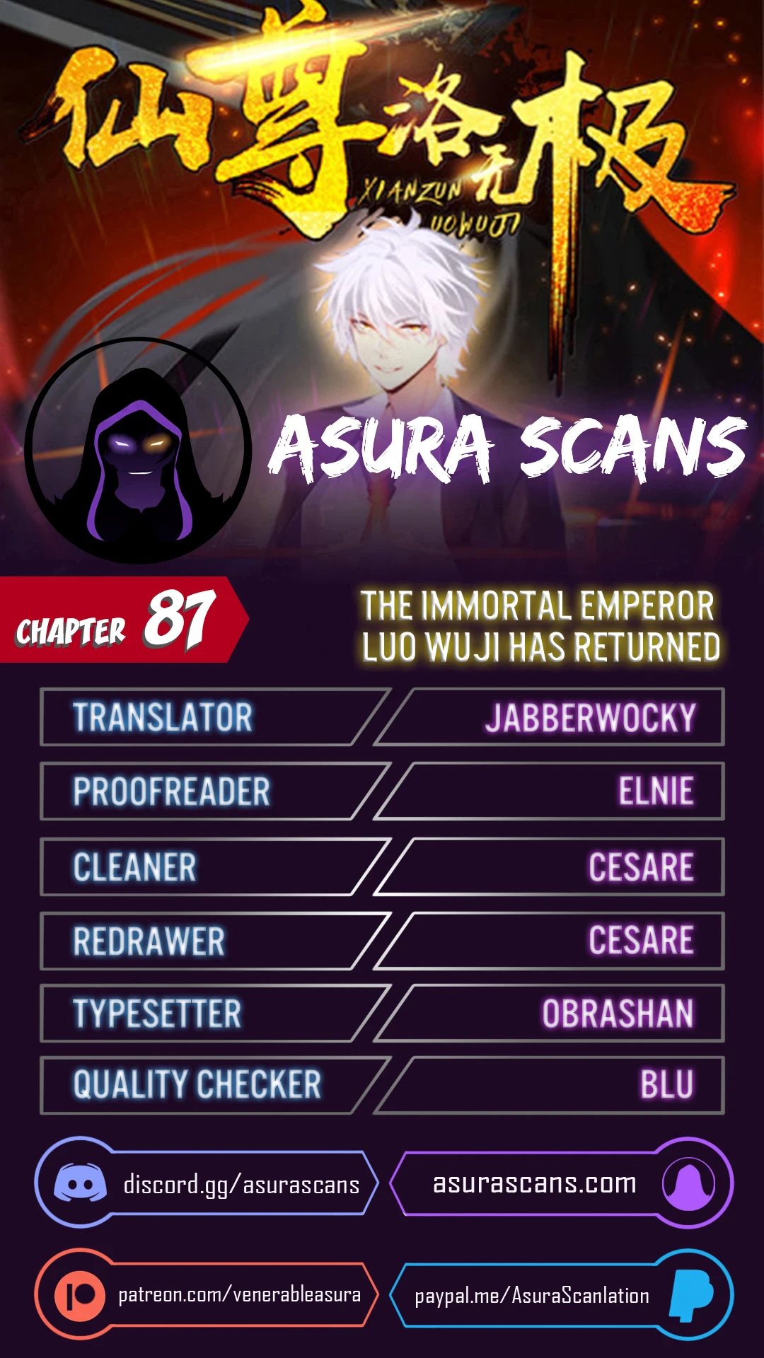 The Immortal Emperor Luo Wuji Has Returned Chapter 87 - Page 1