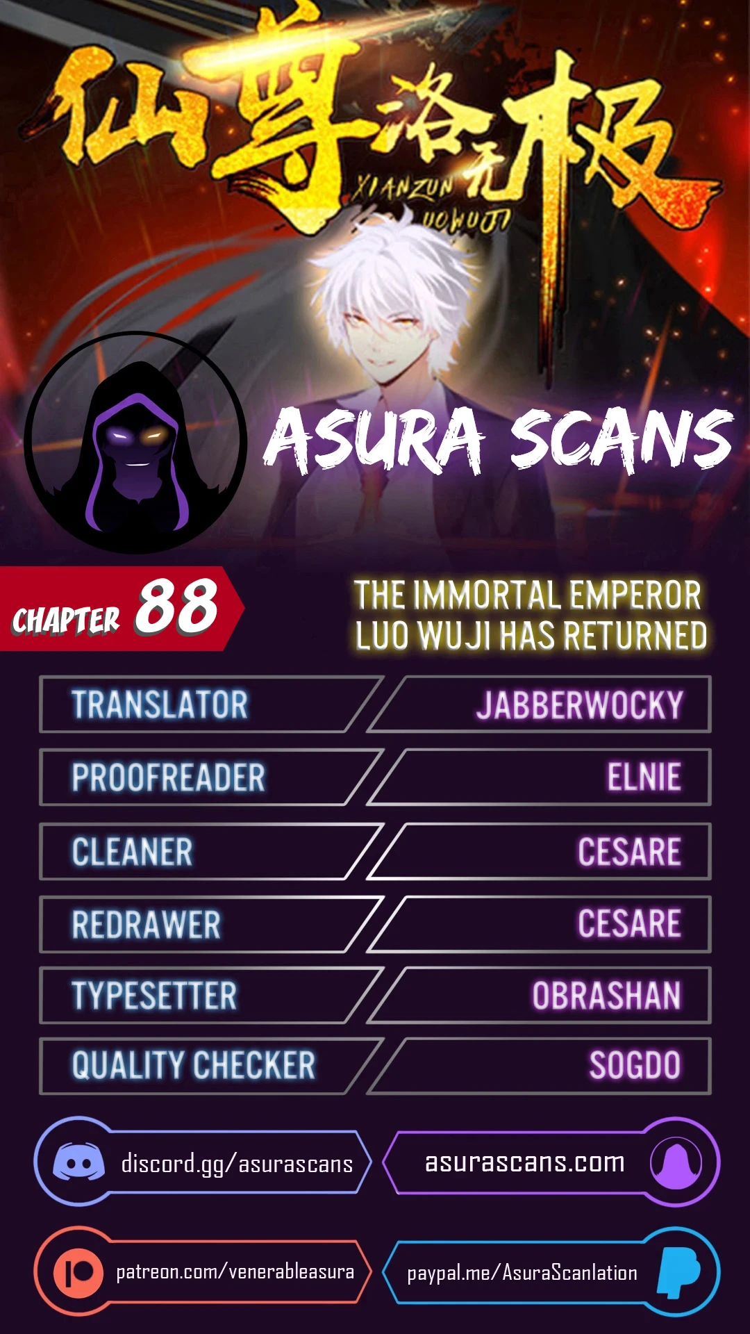 The Immortal Emperor Luo Wuji Has Returned Chapter 88 - Page 1